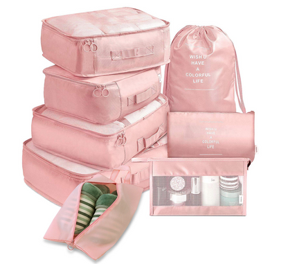 8-Piece Travel Set – Luggage Dividers & Organizer Cubes