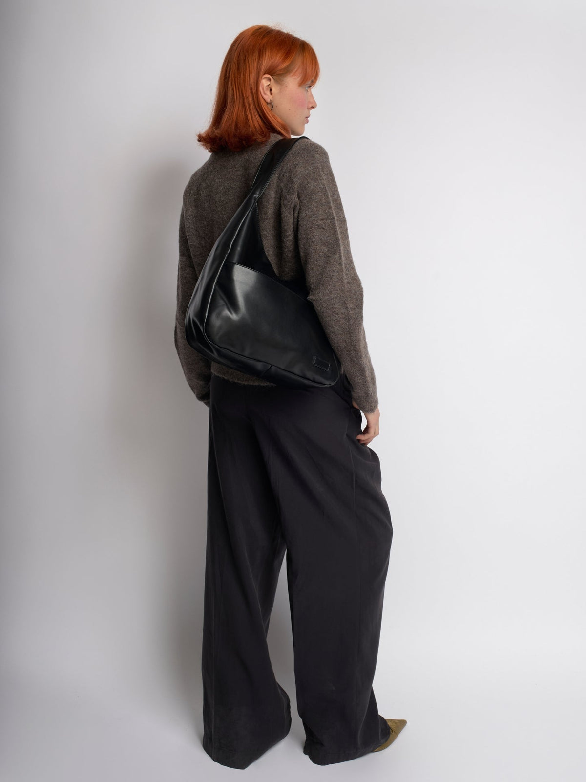 Minimalist Vegan Empty Hobo Shoulder Bag