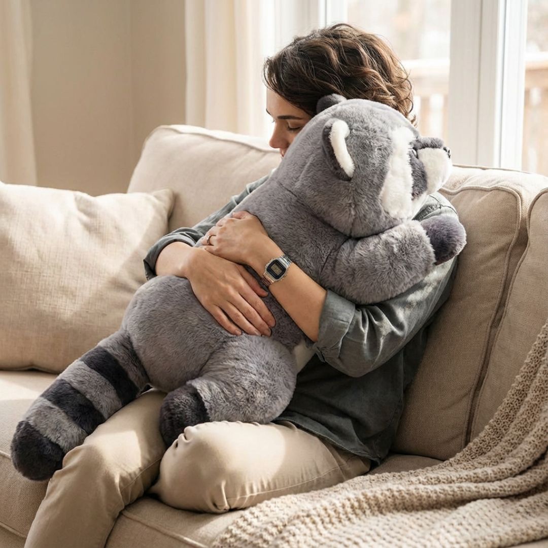 Weiches Kuscheltier in Tierform mit langem Körper für Geborgenheit und Entspannung