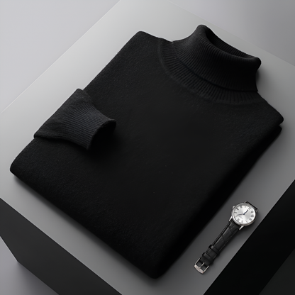 High-Quality Cashmere Roll Neck Jumper for Men