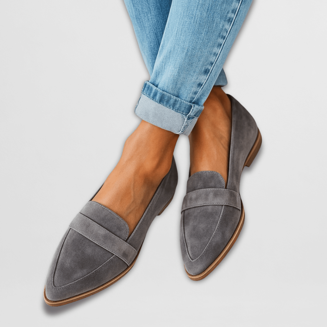 Mocassins orthopédiques pour femme à bout pointu et semelle souple