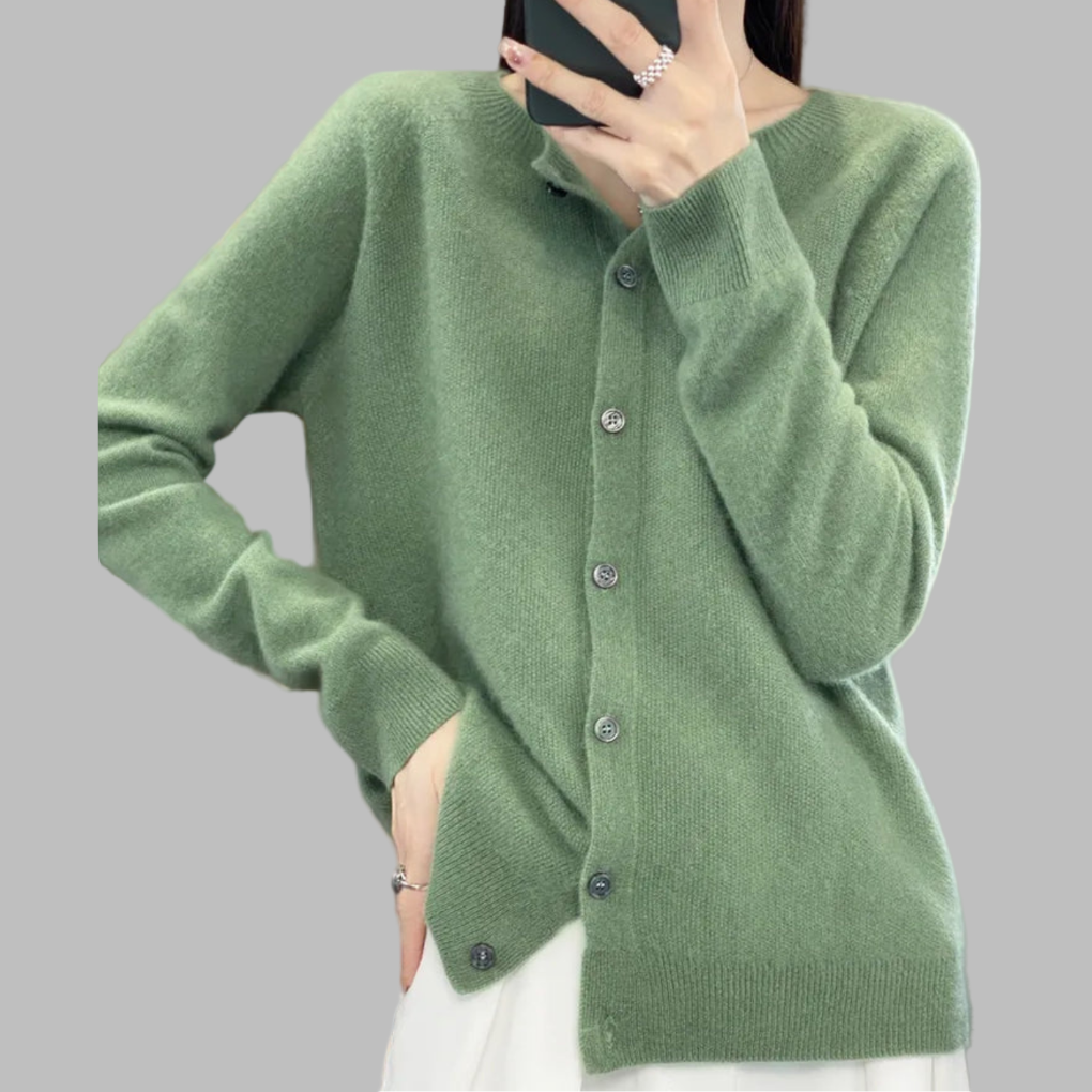 Women's O-neck Cardigan