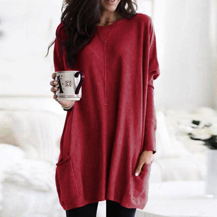 Ladies' Sweater Dress with Pockets