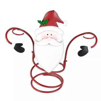 Festive Cheers Wine Glass Holder – Santa & Snowman Design for Festive Tables
