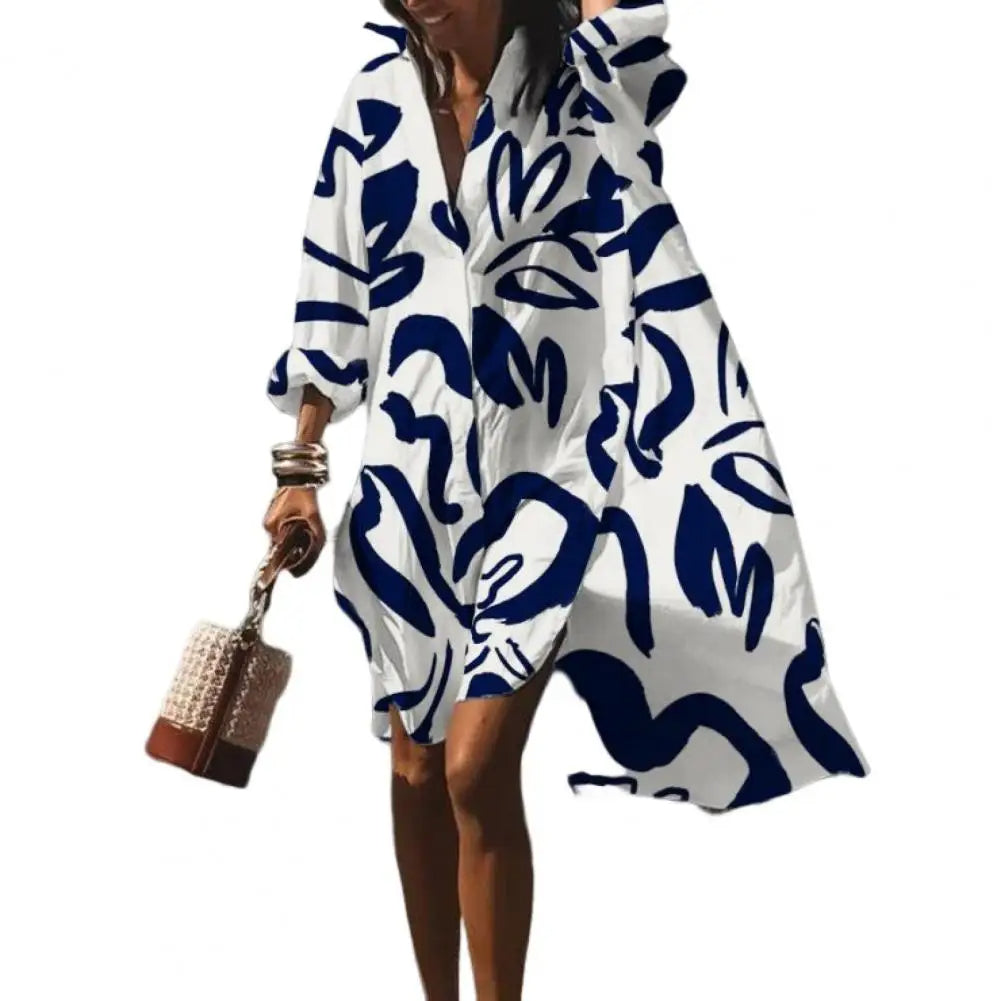 Sorelle – Loose-Fitting Summer Dress with Boho Print