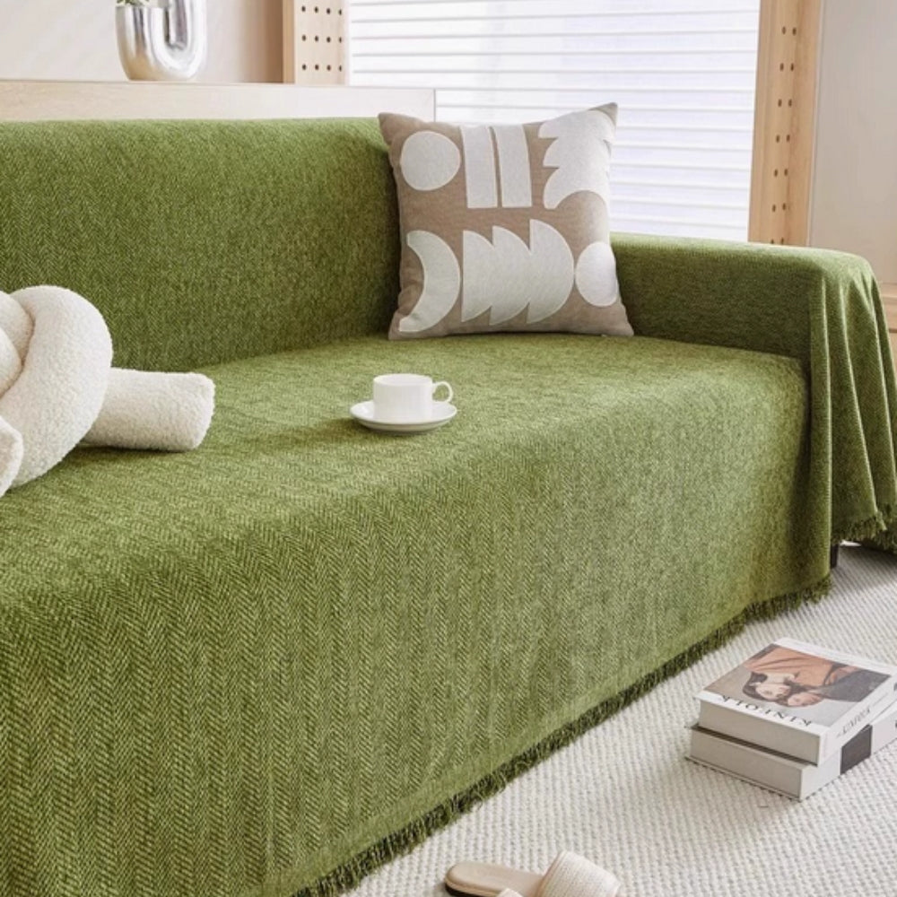 Waterproof Sofa Cover with Modern Chenille Design