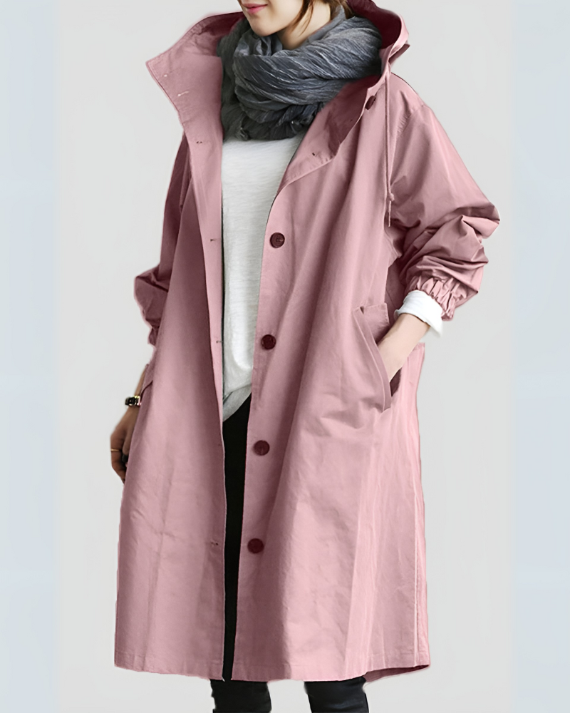 Classic Trench Coat with Hood