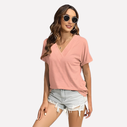 Women's V-Neck Short Sleeve T-Shirt