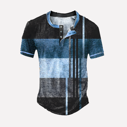 Men's Waffle Knit Casual T-shirt