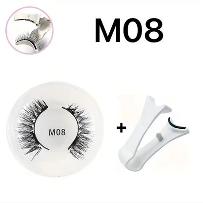 Reusable Magnetic Eyelash and Tweezers Set