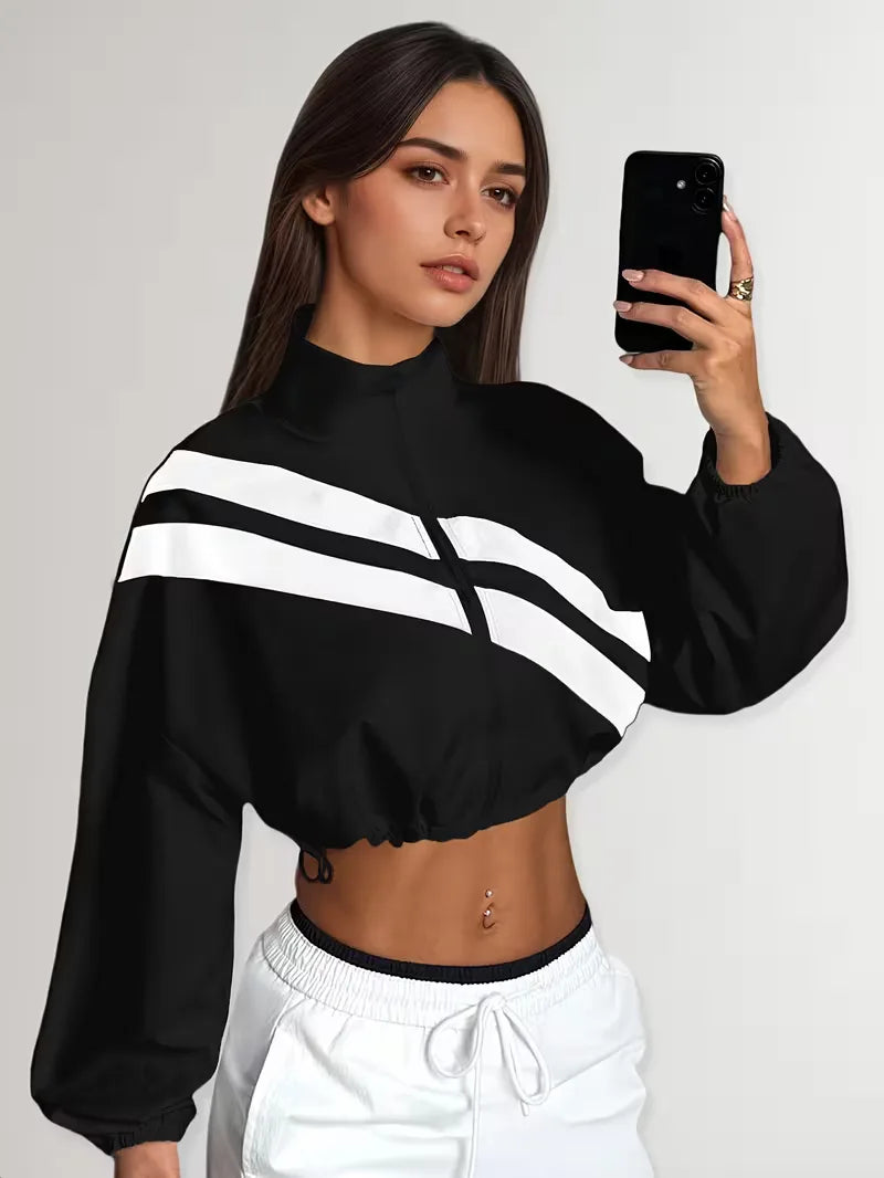 Veste de survêtement avec poignets élastiques