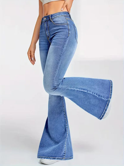 Flared jeans with high waist