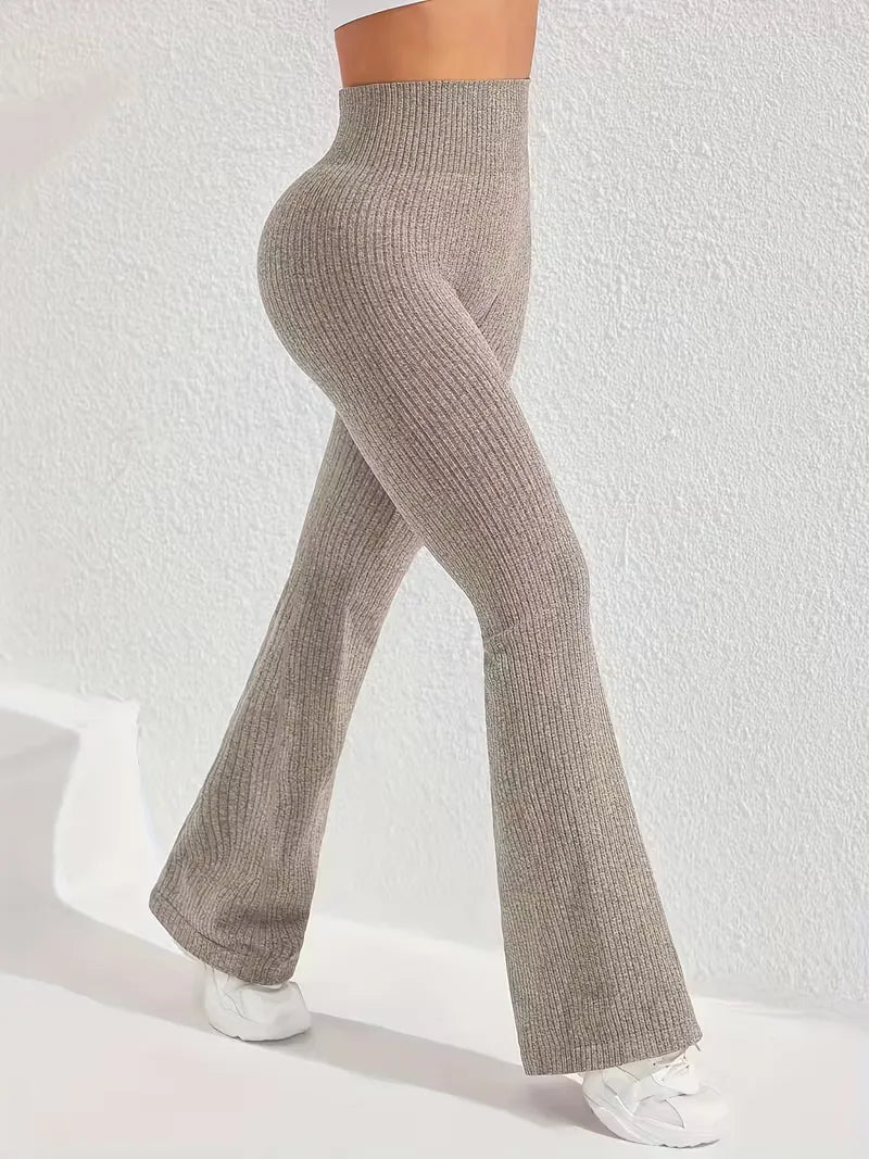 High-Waisted Flared Leggings