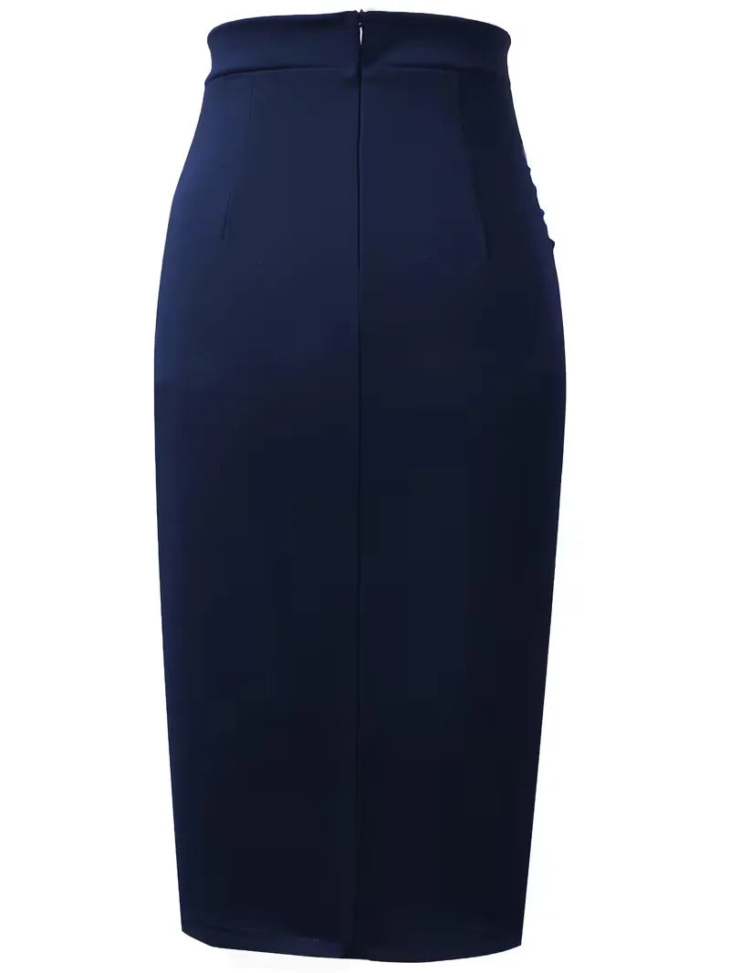 Jupe plissée taille haute