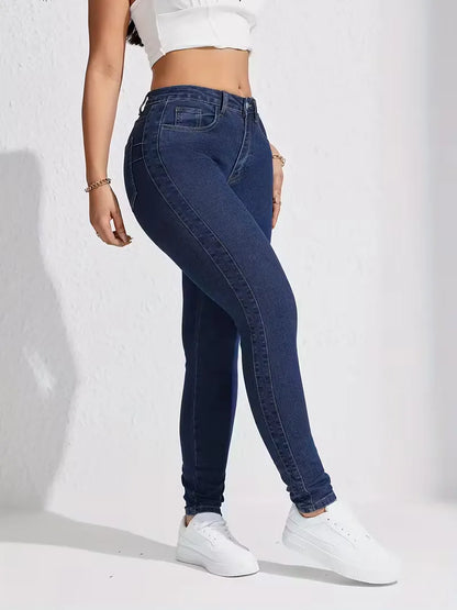 Jean skinny taille haute