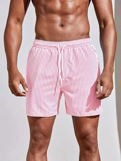 Short de bain à motif rayé