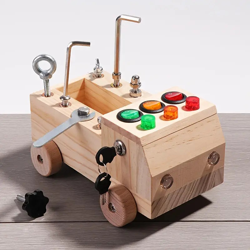 Montessori Busy Board - Learn & Play with LEDs - Creative Development