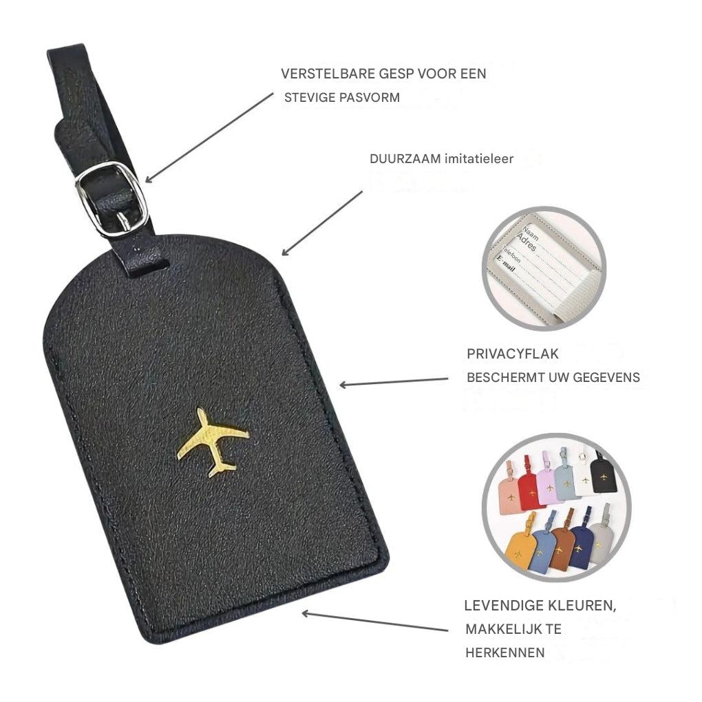 Custom Leather Luggage Tag