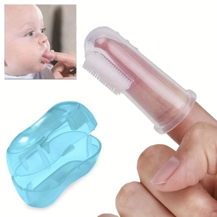 Soft Silicone Baby Finger Toothbrush for Oral Care and Teething