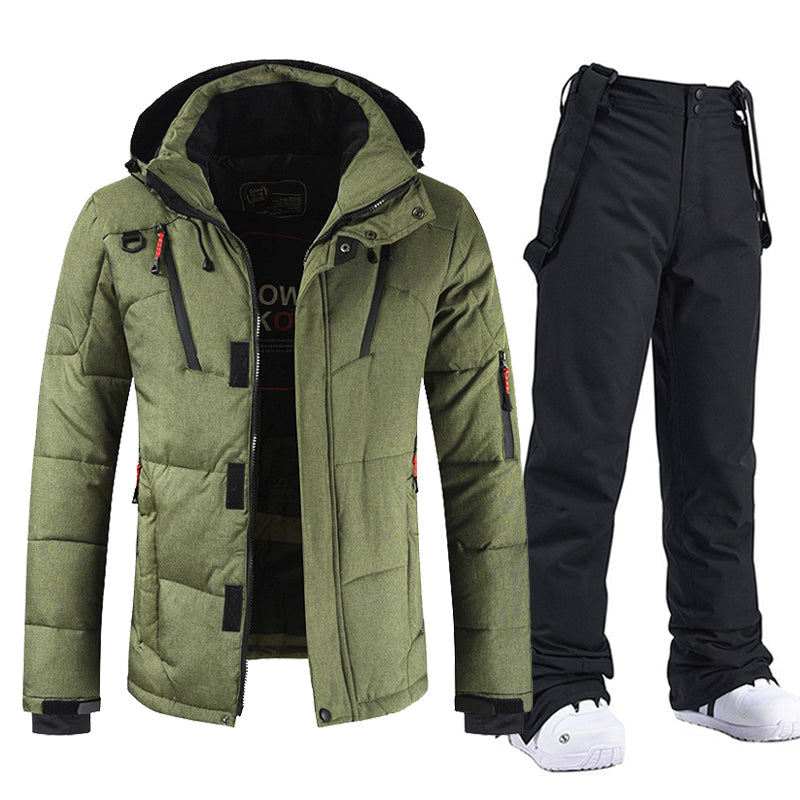 Men's Ski Pack - Weather-Ready Padded Winter Jacket and Trouser Set