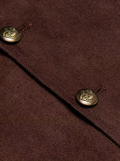 Gilet avec col en V et boutons