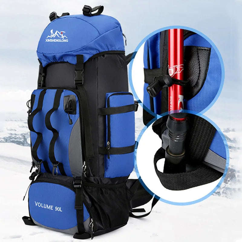 Gopack - Waterproof Camping and Hiking Backpack 90L