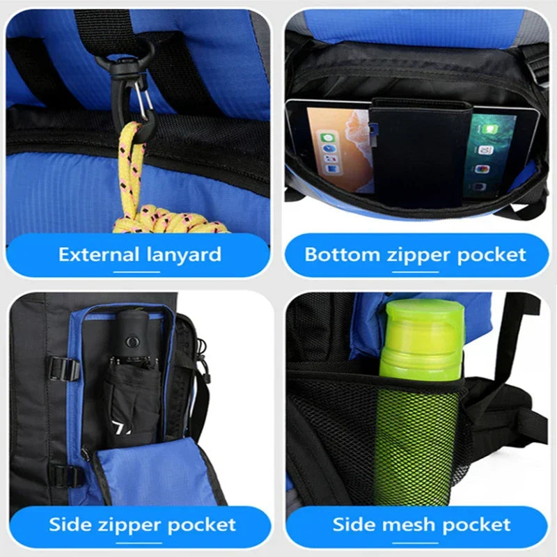 Gopack - Waterproof Camping and Hiking Backpack 90L