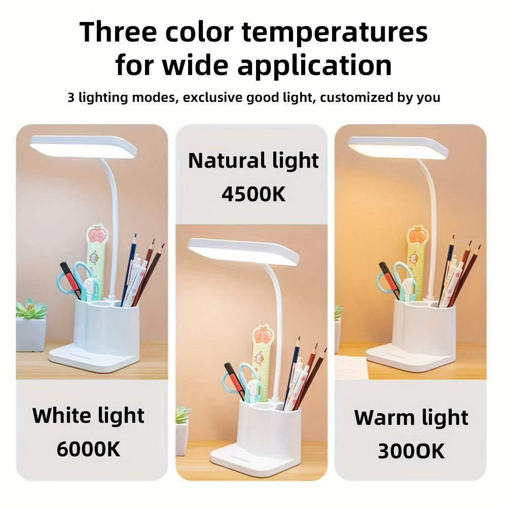 Smart Rechargeable LED Desk Lamp with Adjustable Lighting – Perfect for Reading and Working