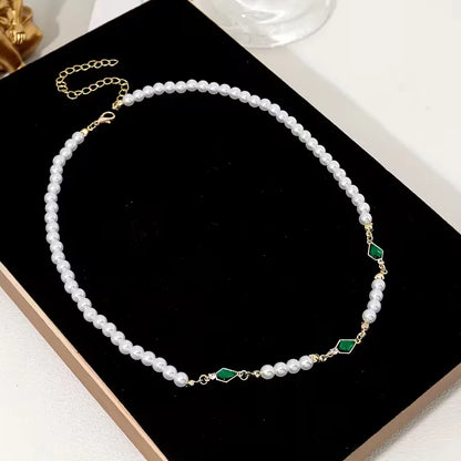 Necklace with Imitation Pearls