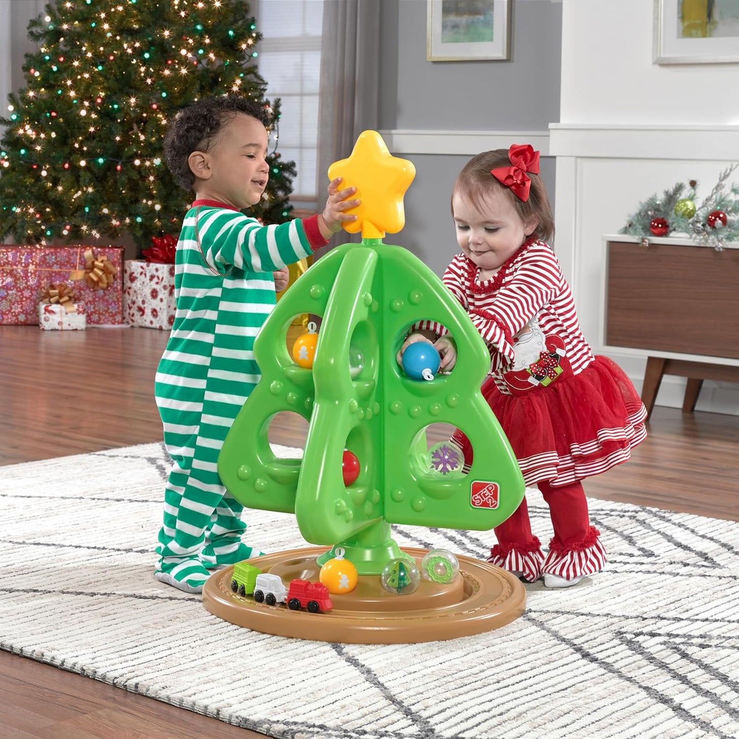 Interactive Christmas Tree Toy for Toddlers with Ornaments and Star