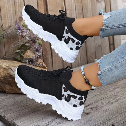 Low sneaker with leopard print