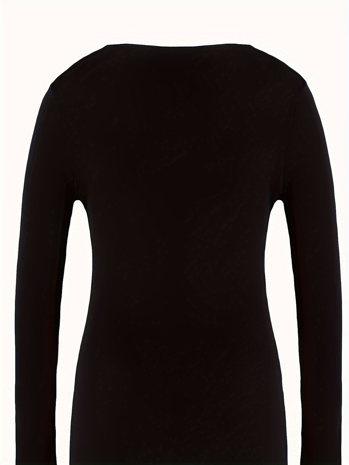 Ladies' Thermal Long Sleeve Top for Autumn and Winter – Comfortable and Warm Basic Item