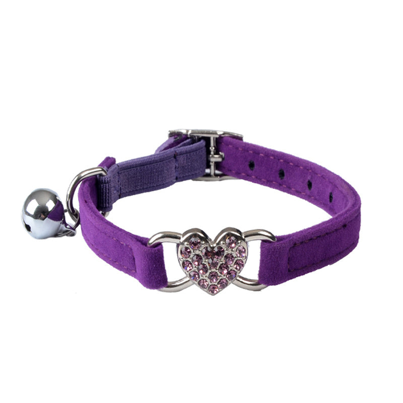 Sparkling Heart Cat Collar – Add a Luxurious Touch to Your Cat's Look