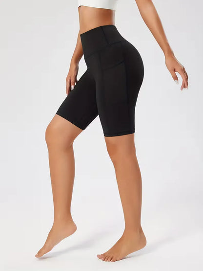 Shorts taille haute coupe slim