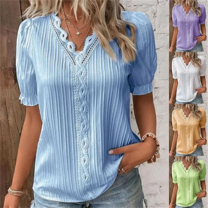 Modize - V-neck Elegant Shirt