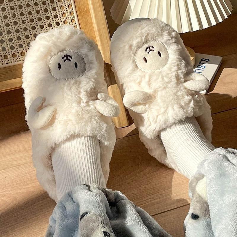 Snuggly Warm Animal Slippers with Soft Lining
