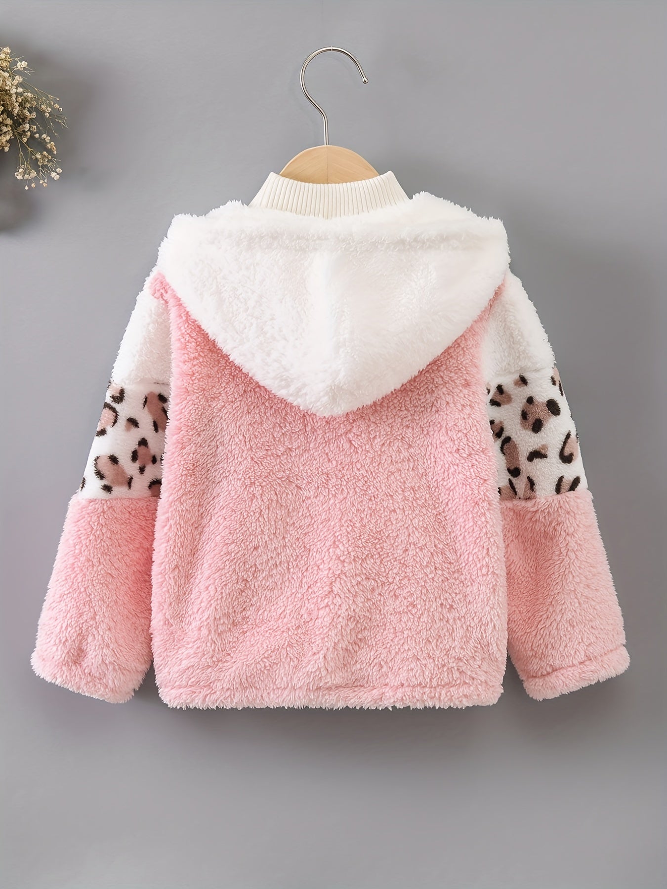 Jacket with Leopard Print and Fleece for Girls - Sasha