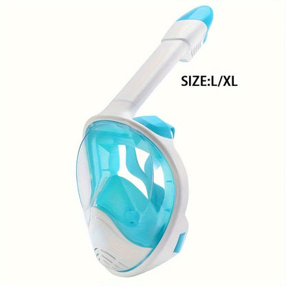 Full Face Snorkel Mask – 180° Panoramic View and Camera Mount for the Perfect Underwater Experience