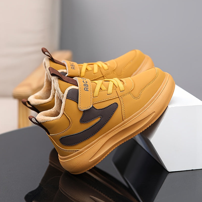 Modern, comfortable low sneakers with fleece lining for boys - Jack
