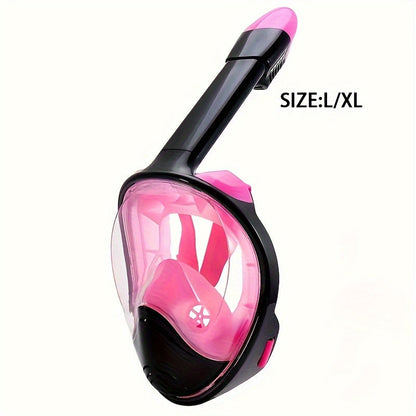 Full Face Snorkel Mask – 180° Panoramic View and Camera Mount for the Perfect Underwater Experience