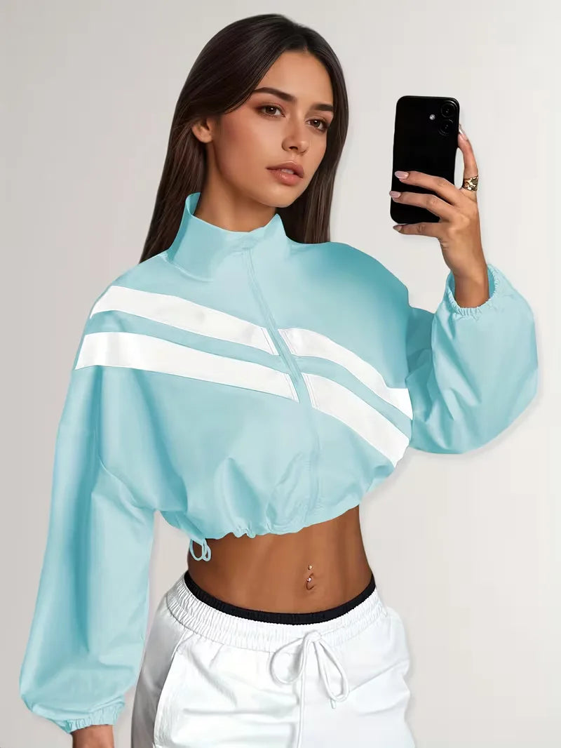 Veste de survêtement avec poignets élastiques