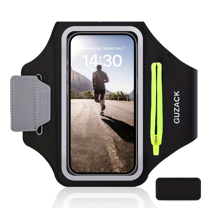 Running Phone Holder with Earphone Case - Adjustable Armband for Athletes