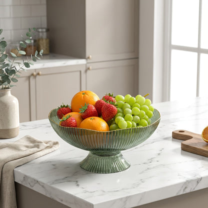 Luxury Transparent Fruit Bowl Made of PET – Decorative and Practical