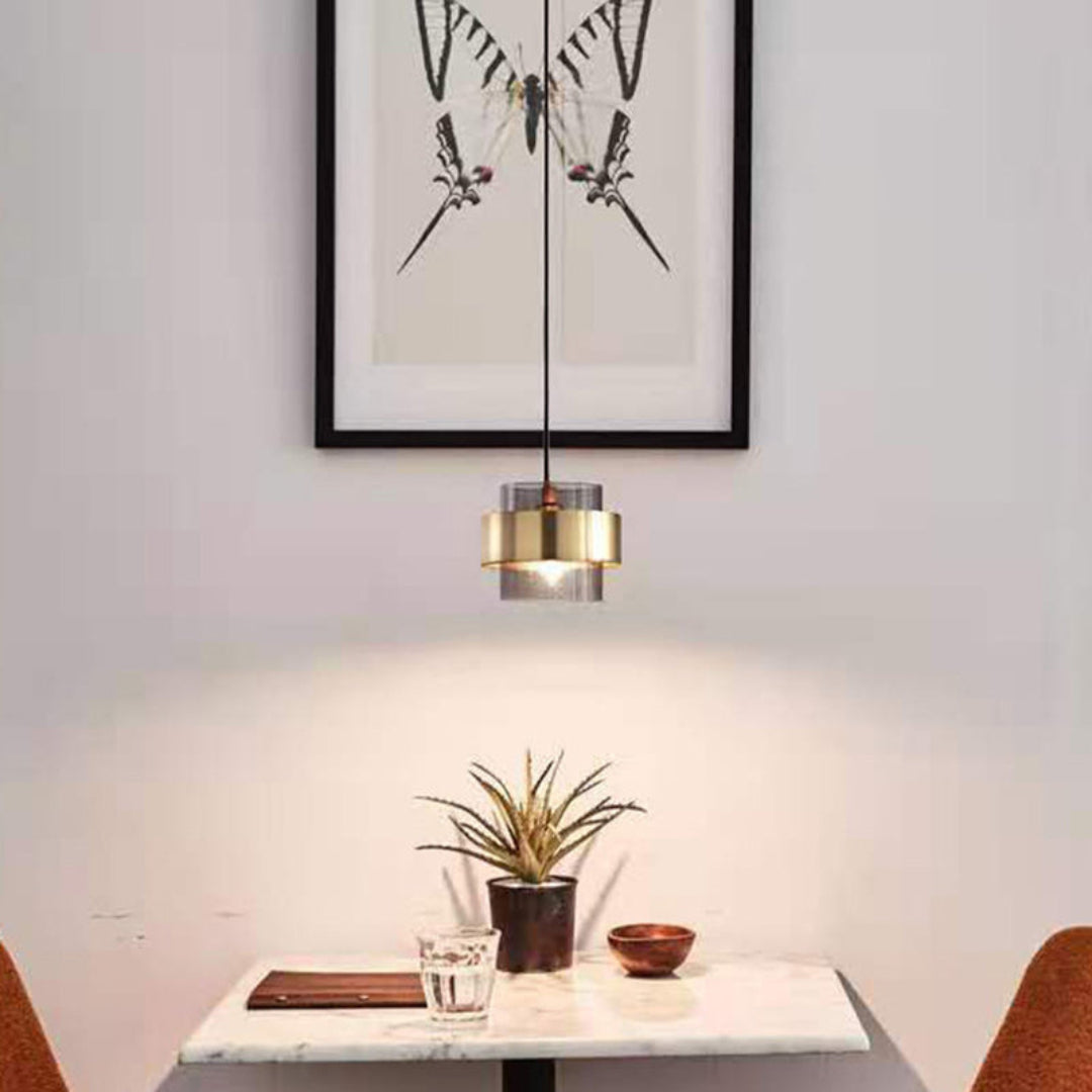 Scandinavian Round Glass Pendant Lamp – Modern and Elegant Design