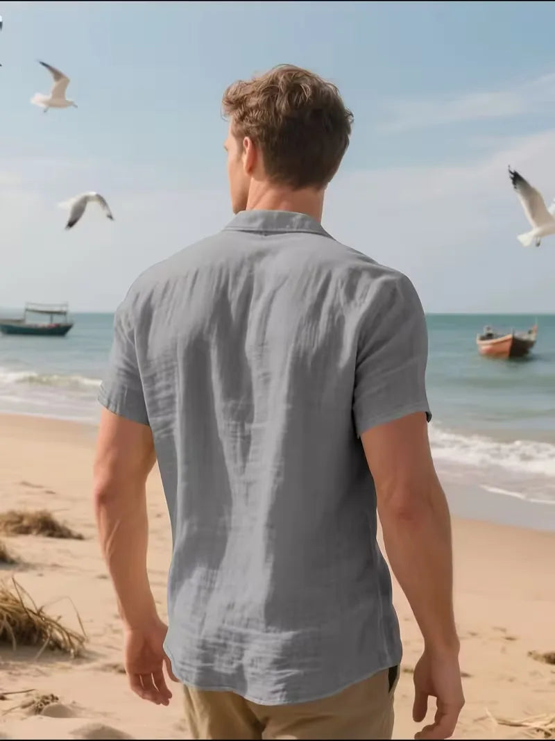 Chemise à manches courtes avec poche poitrine