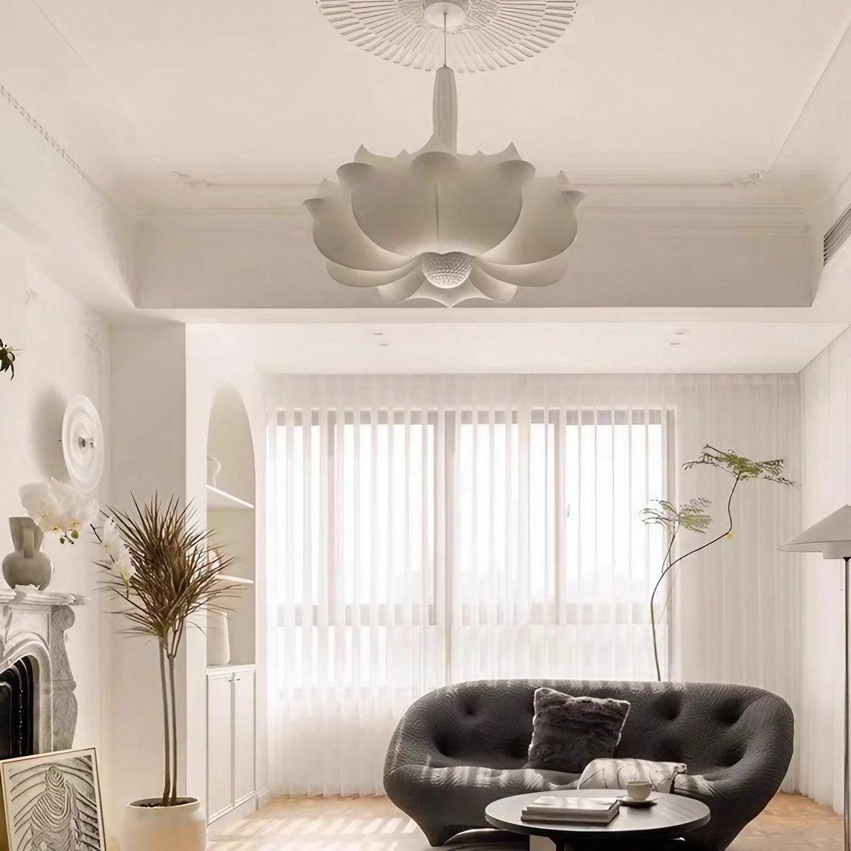 Lámpara colgante nórdica Cocoon LED - Elegancia atemporal