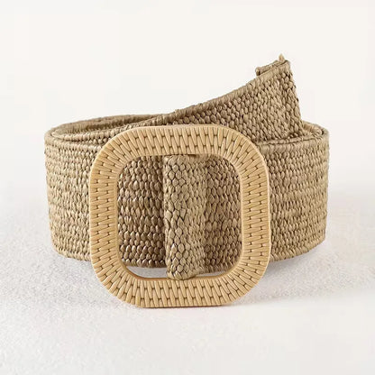 Ceinture large avec grande boucle