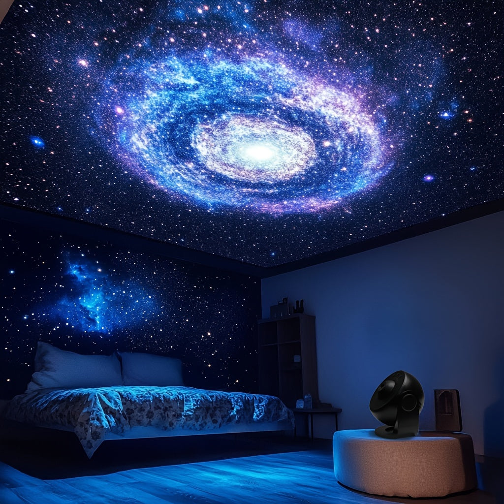 Proyector de estrellas Galaxy – Impresionante proyección espacial LED con temporizador