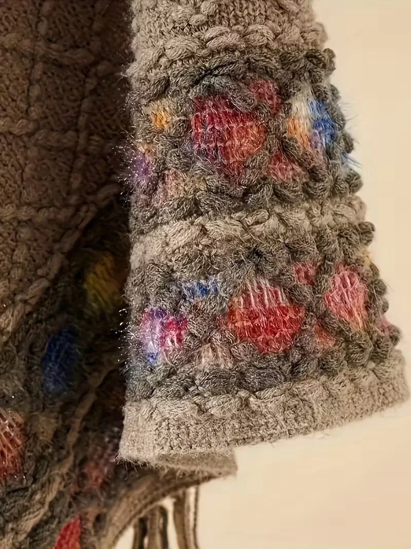 Pull à col en V surdimensionné