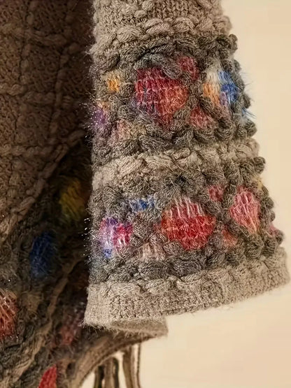 Pull à col en V surdimensionné